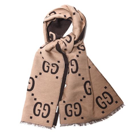 gucci jacquard monogram scarf